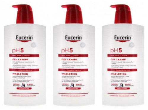 Eucerin pH5 Cleansing Gel 1L x 3