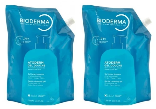 Bioderma Atoderm Eco-Refill Shower Gel 1 L x 2
