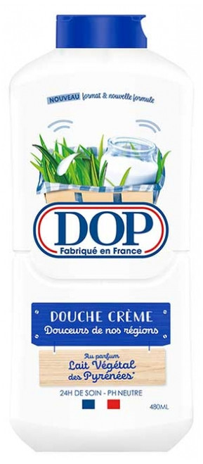 Dop Douceurs de Nos Régions Cream Shower Vegetable Milk from the Pyrenees 480 ml
