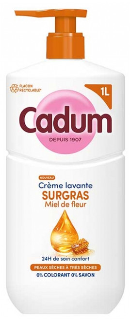 Cadum Crème Douche Surgras Miel de Fleurs 750 ml