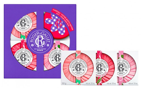 Roger & Gallet Trio of Beneficial Soaps Gift Set + Free Soap Box