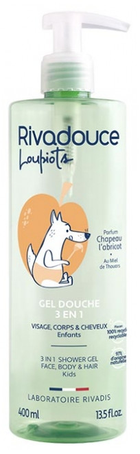Rivadouce Child Chapeau L'Abricot 3in1 Shower Gel 400 ml