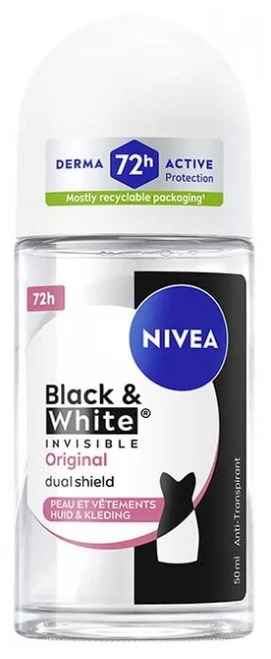 Nivea Black & White Invisible 72H Anti-Perspirant Deodorant Roll-On 50 ml