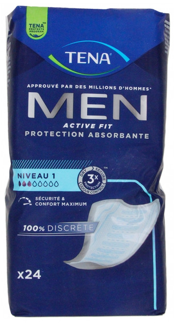 Tena Men Active Fit Absorbent Guard Level 1 24 Pads