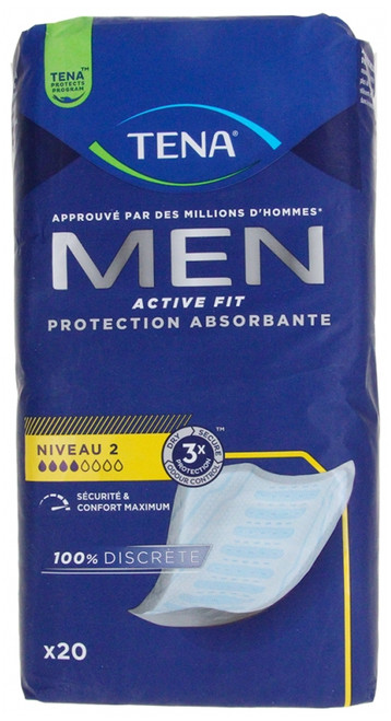 Tena Men Active Fit Absorbent Protection Level 2 20 Pads