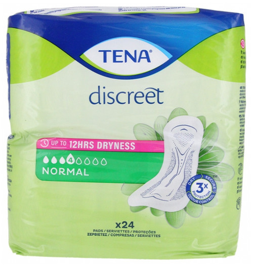 Tena Discreet Normal 24 Absorbent Pads