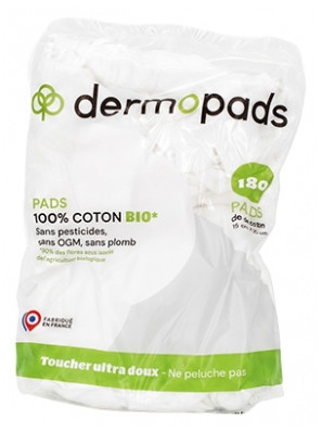 Dermopads Organic Cotton Rectangular Pads 180 Rectangles