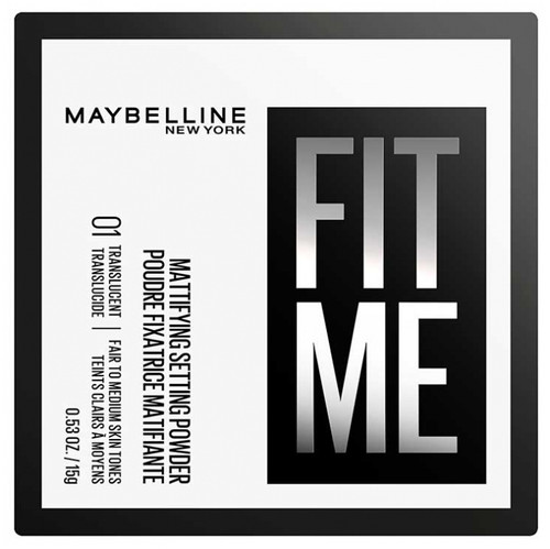 Maybelline New York Fit Me Mattifying Setting Powder 15 g - Colour: 01 Translucent