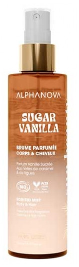 Alphanova Sun Beauty Body & Hair Fragranced Mist Sugar Vanilla Organic 100 ml