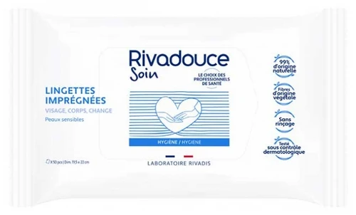 Rivadouce Care Impregnated Wipes 50 Wipes