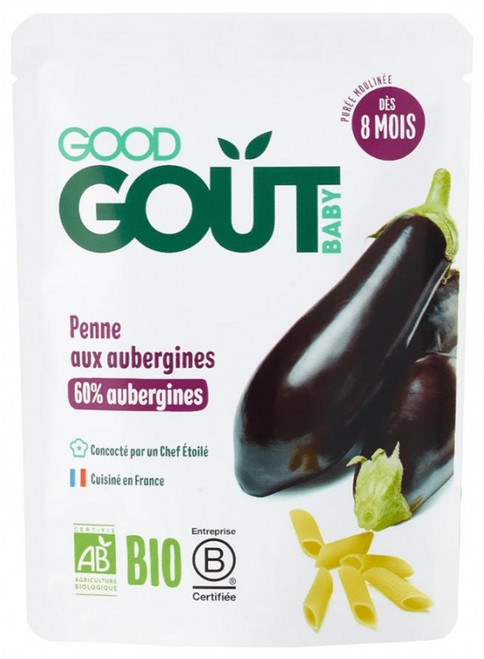 Good Goût Eggplant Penne From 8 Months Organic 190g
