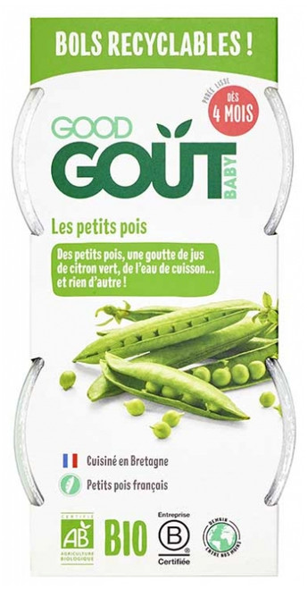 Good Goût Green Peas from 4 Months Organic 2 Pots