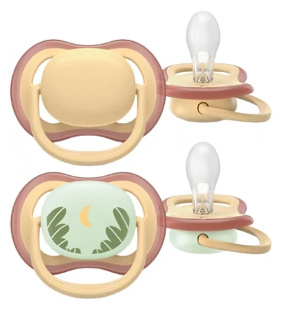 Avent Ultra Air Day and Night 2 Orthodontic Pacifiers 0-6 Months