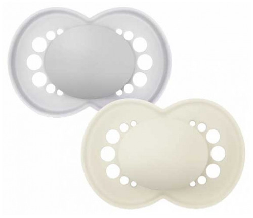 MAM 2 Soothers Original Tendance 6 Months and + - Colour: Gray and Beige