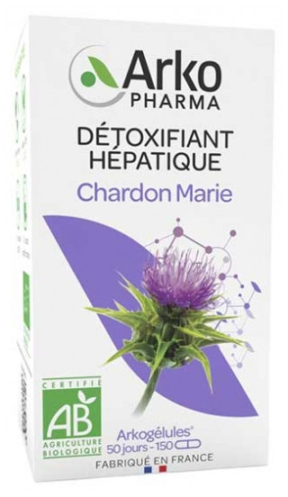 Arkopharma Arkogélules Chardon Marie Bio 150 Gélules