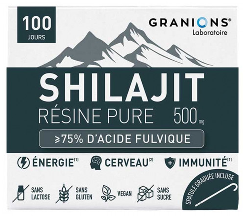 Granions Pure Shilajit Resin 500 mg 50 g
