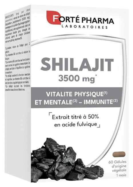 Forté Pharma Shilajit 3500 mg 60 Capsules
