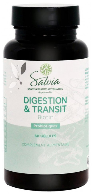 Salvia Nutrition Digestion and Transit 60 Capsules