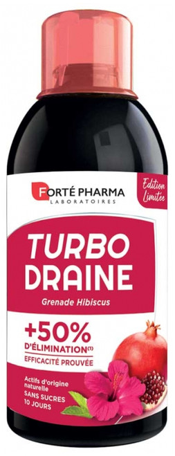 Forté Pharma TurboDrain Slimmer 500ml - Taste: Pomegranate/Hibiscus