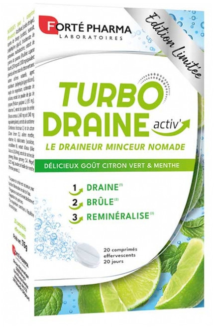 Forté Pharma TurboDraine Activ' Slimness 20 Effervescent Tablets