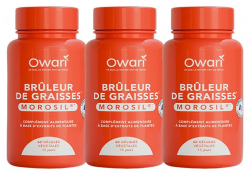 Owari Fat Burner Morosil set of 3 x 60 Vegetable Capsules