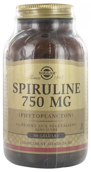 Solgar Spirulina 750mg 80 Capsules