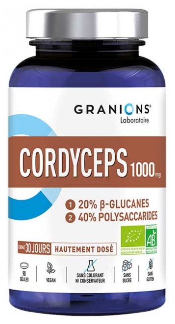 Granions Cordyceps 1000 mg Organic 90 Capsules