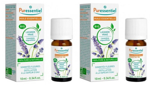 Puressentiel Essential Oil True Lavender (Lavendula angustifolia) Bio 2 x 10ml