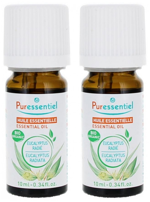 Puressentiel Essential Oil Narrow-Leaf Eucalyptus (Eucalyptus Radiata) Bio 2 x 10ml