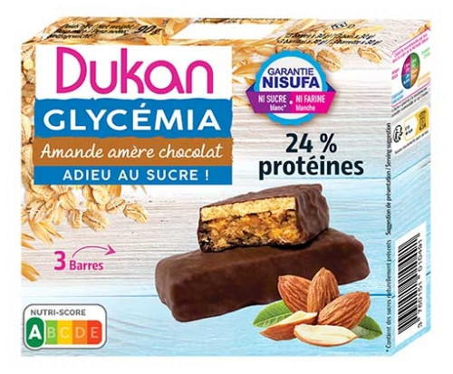 Dukan Glycémia Bitter Almond Chocolate 3 Bars