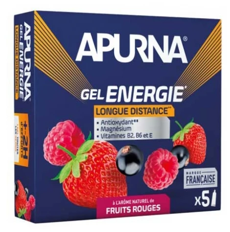 Apurna Long Distance Energy Gel 5 x 35 g - Flavour: Red Fruits