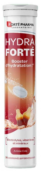 Forté Pharma Hydra Forté Hydration Booster 24 Effervescent Tablets - Taste: Cola
