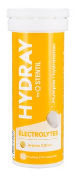 Stentil HYDRAY Electrolytes Hydration Solution 10 Effervescent Tablets - Flavour: Lemon