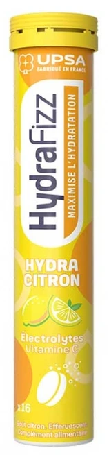 UPSA Hydrafizz Hydra 16 Effervescent Tablets - Flavour: Lemon