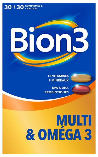 Bion 3 Multi & Omega 3 30 Tablets + 30 Capsules