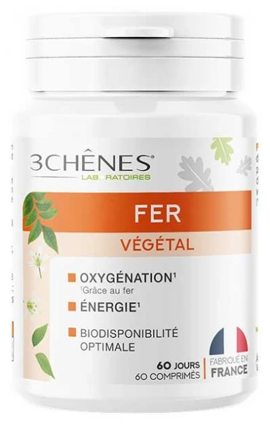 Les 3 Chênes Plant-Based Iron 60 Tablets