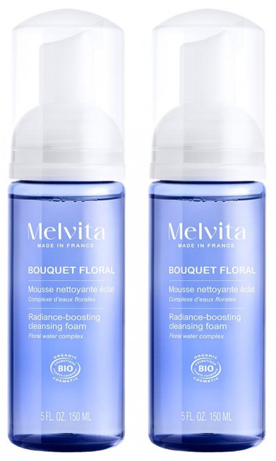 Melvita Floral Bouquet Organic Radiance Cleansing Foam 2 x 150 ml