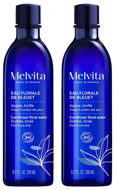 Melvita Organic Cornflower Floral Water 2 x 200 ml