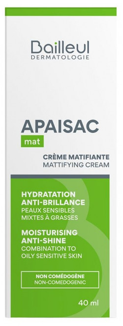 Apaisac Biorga Mattifying Mate Cream 40ml
