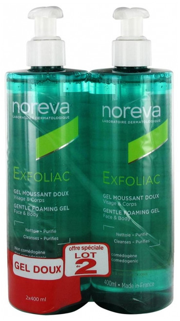 Noreva Exfoliac Gentle Foaming Gel 2 x 400ml