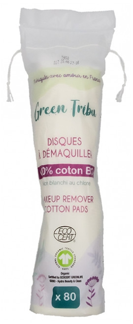 Green Tribu 80 Organic Round Makeup Remover Pads
