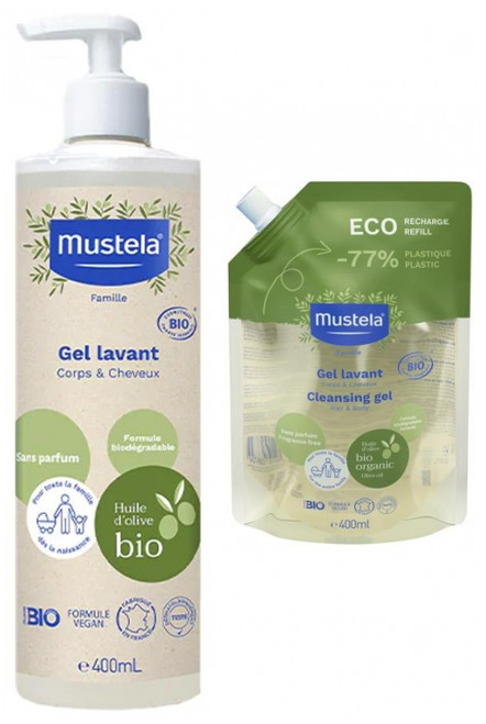 Mustela Mustela Bio Hygiene Pack Cleansing Gel + Refill