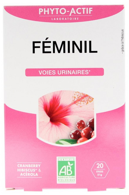 Phyto-Actif Féminil Voies Urinaires Bio 20 Sticks