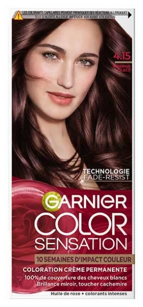 Garnier Color Sensation Permanent Hair Dye 100 ml - Hair Colour: 4.15 Marron Glacé