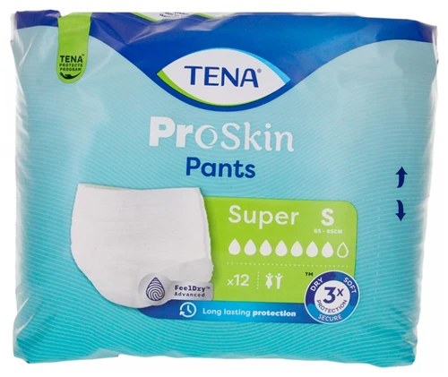 Tena Proskin Pants Super Size S 12 Absorbent Underwear