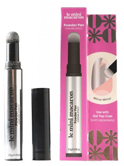 Le Mini Macaron Chrome Effect Nail Powder Pen 0.5 g - Colour: Mirror Mirror