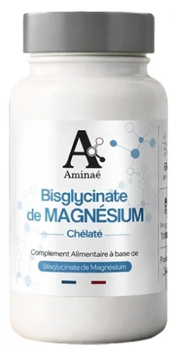 Aminaé Chelated Magnesium Bisglycinate 60 Capsules