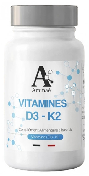 Aminaé Vitamins D3 - K2 60 Capsules