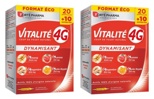 Forté Pharma Vitality 4G 30 Phials x 2