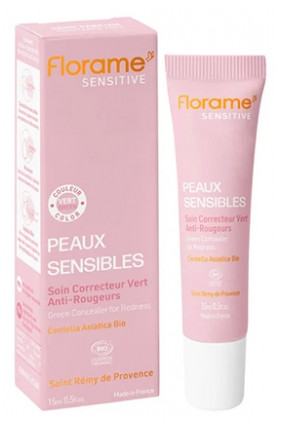 Florame Sensitive Organic Anti-Redness Green Corrective Care Sensitive Skin 15 ml